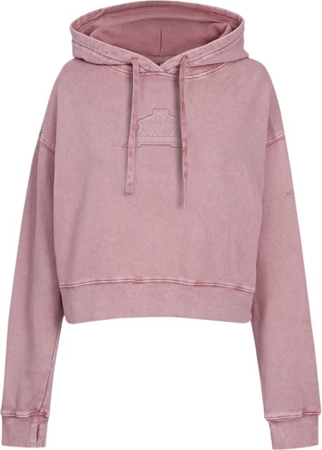 Shaw University Women's Crop Hooded Sweatshirt