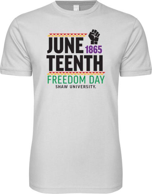 Shaw University Next Level SoftStyle T Shirt Juneteenth - ONLINE ONLY