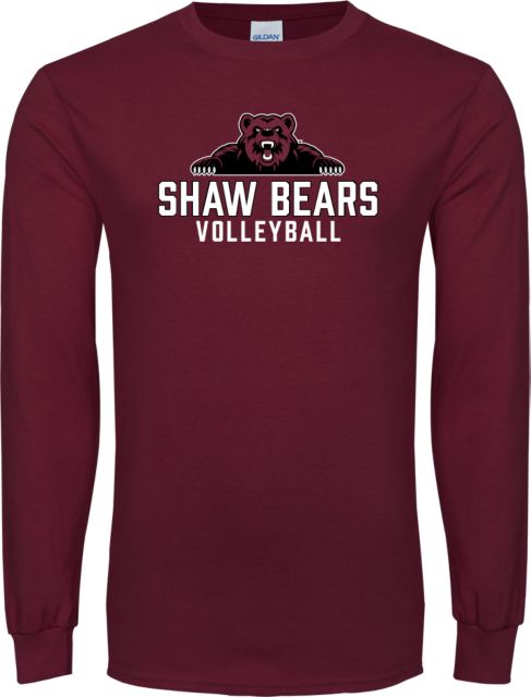 Shaw University Long Sleeve T Shirt Volleyball - ONLINE ONLY