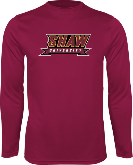 Shaw University Performance Longsleeve Shirt Shaw University Stacked Logo - ONLINE ONLY