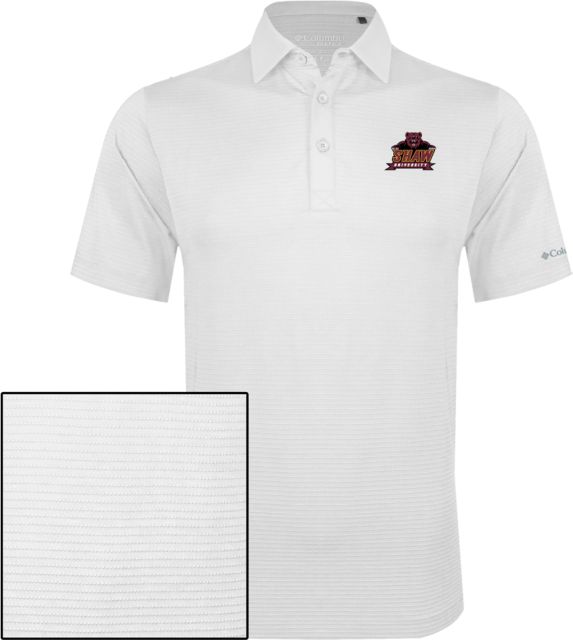 Shaw University Columbia Omni Wick Sunday Golf Polo Shaw University Primary - ONLINE ONLY