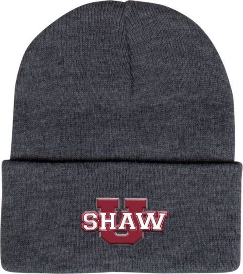 Shaw University Knit Beanie w/Cuff Shaw U Logo - ONLINE ONLY