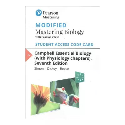 Modified Mastering Biology with Pearson eText for Campbell Essential Biology (with Physiology chapters)(CUSTOM)